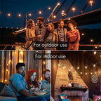 30m 15m 7.6m USB LED Lights 5V 1W G40 Plastic Bulb Outdoor Waterproof Tent Fairy Patio Festoon String Light Wedding Decor