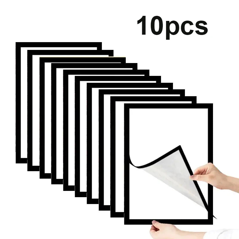 2/3/5/10pcs A4 8x12Inch Rubber Magnet poster frame Soft Self Diamond Painting Frames A4 Canvas Frames Advertising display frame