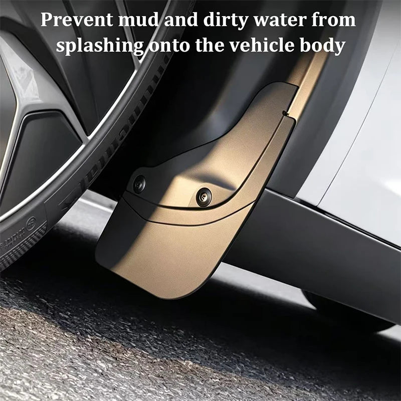 Mud Flaps For Tesla New Model YL 2026 TPE Front Rear Wheel Mud Flaps No Drilling All Weather Anti-Snow Anti-Sand Guard Protector