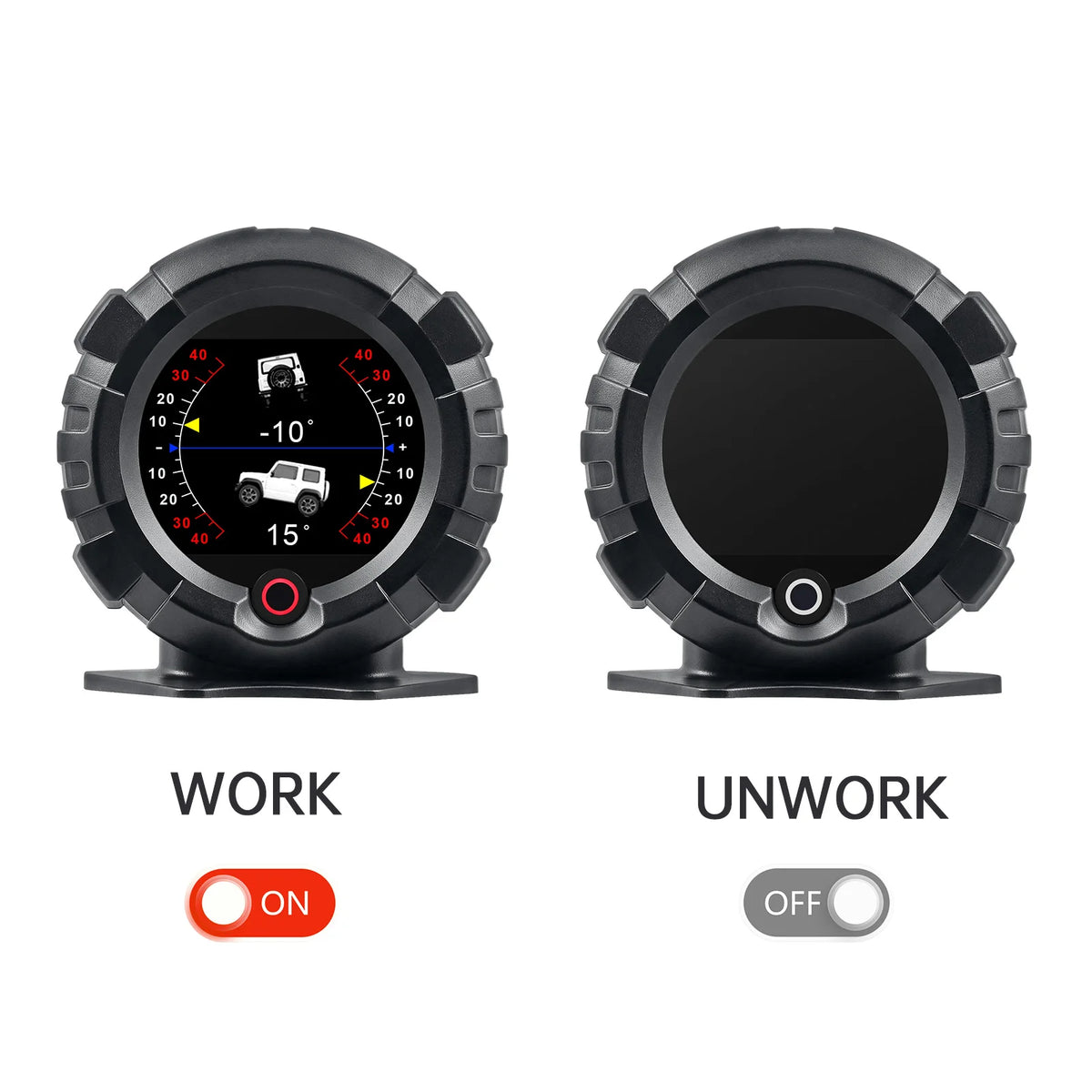 X95 Car GPS Head Up Display Slope Meter Digital Inclinometer Speedometer Off-road Car Pitch Slope Angle Meter Altitude Latitude