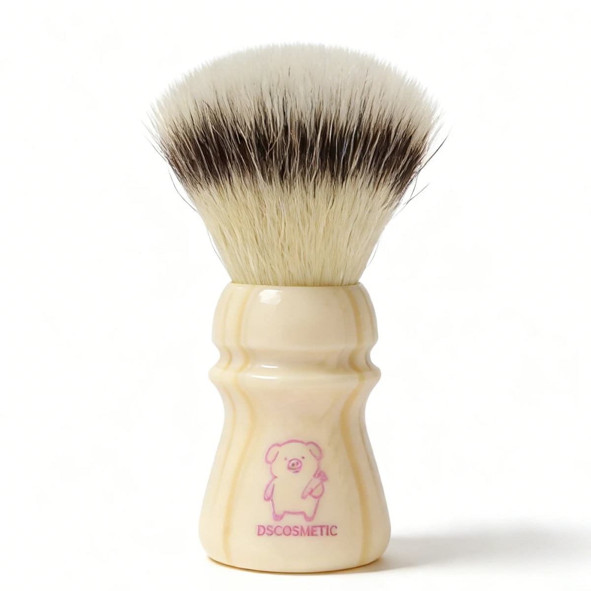 Dscosmetic Pink Piggy CN6 synthetic hair with resin handle for man wet shaving