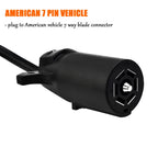 Car Converter US 7-Way Plug To Eu 13-Pin US 7 Way to EU 7 US 4 to EU7 Round Connector Trailer Light Converter Accessories