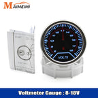 2" 52mm Exhaust Gas Temperature Gauge Auto Car LED EGT Voltmeter Tachometer Turbo Boost Oil Water Temp Gauge For Car Racing 12V