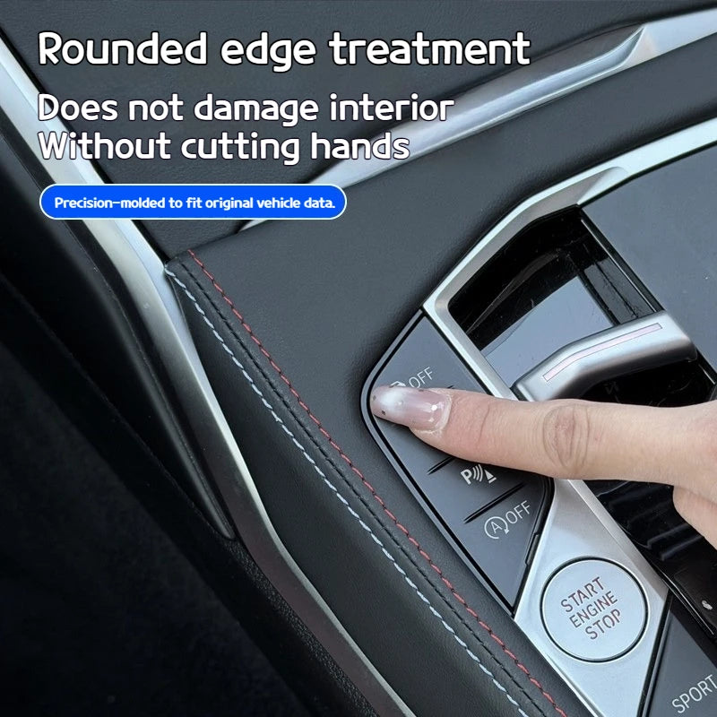 For BMW 3 Series i3 G20 2020-2026 The stitching and sponge interior accessories on both sides of the central control gear panel