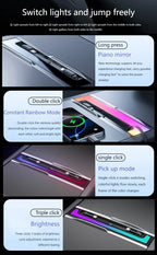 For Tesla Model Y Juniper Fast Charging USB Docing Station with Rainbow Light for Model 3 Highland Retractable Ambient Lighting