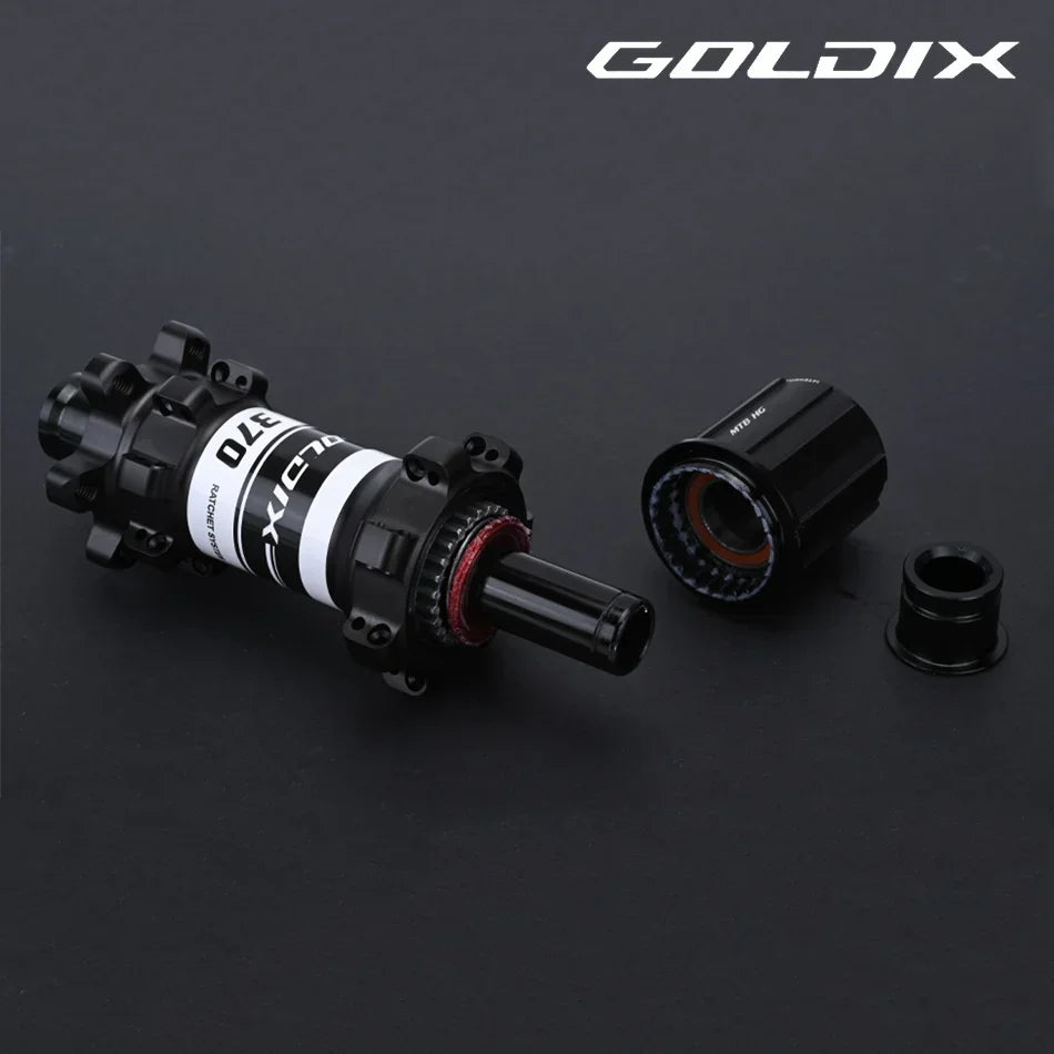 GOLDIX M370 Bicycle Hub 24H Sealed Bearing 6-bolt Disc Brake Straight Pull 24 Holes Ratchet 36T BOOST MTB Hub for Shimano SRAM
