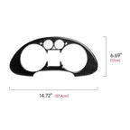 For SEAT Cordoba Ibiza 6L (2002-2009) Trim Accessories. Carbon Fiber Interior Sticker. Car Dashboard Speed Display Panel Cover.