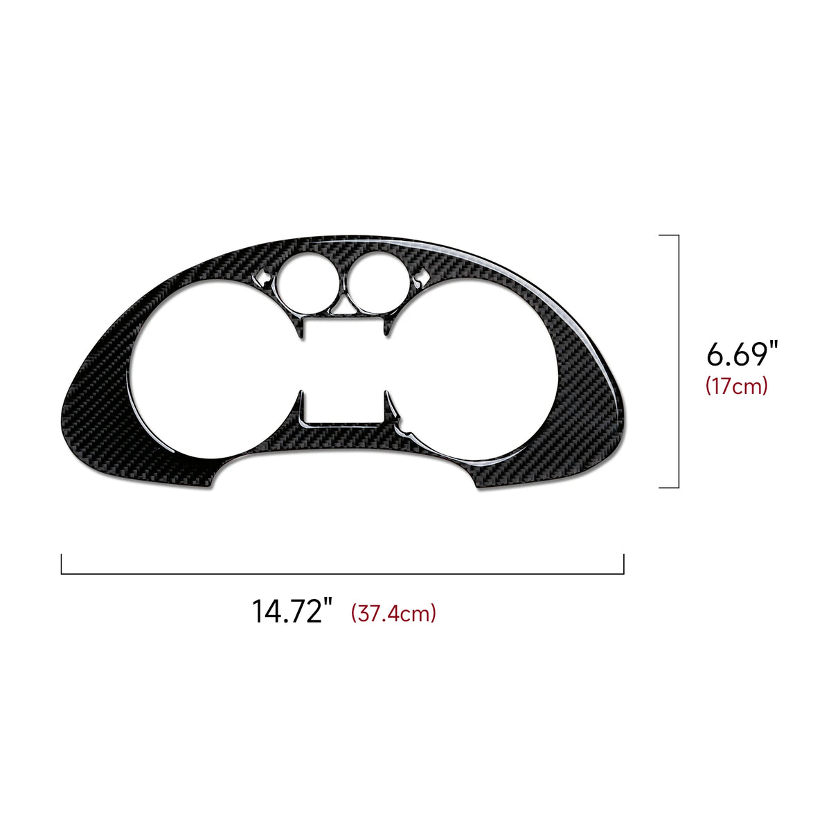 For SEAT Cordoba Ibiza 6L (2002-2009) Trim Accessories. Carbon Fiber Interior Sticker. Car Dashboard Speed Display Panel Cover.