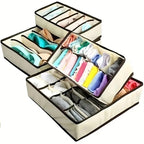 4pcs Underwear Storage Dox, sock Underwear Storage Divider, Closet, Home Storage And Finishing Fabric Bra storage Device