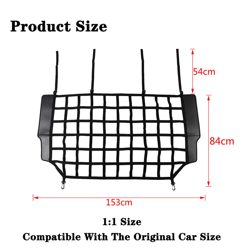 Car Dog Barrier Protector Divider Pet Net Trunk Safety Mesh for Jeep Wrangler JK JL Gladiator JT 2007-2025 Interior Accessories