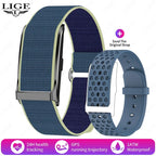 LIGE Smart Watch Men Women Fitness Smart Bracelet Sports Band Heart Rate Blood Pressure Monitor Waterproof Multifunction Watches
