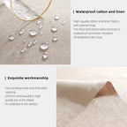 Rectangular Tablecloth Cotton And Linen Tablecloth Waterproof Oil-Proof Solid Color Cover Towel Home Dining Table Decoration