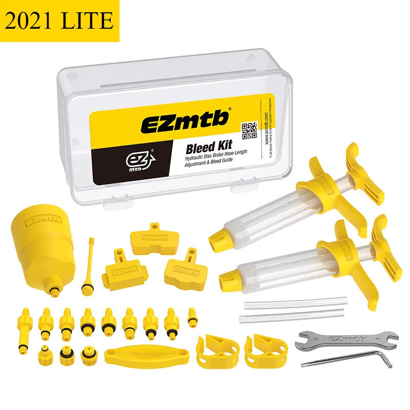 Bicycle Hydraulic Disc Brake Oil Bleed Kit Tools Ezmtb 2022 PRO For SHIMANO, SRAM, Avid, MAGURA 2021 Road MTB Bike Repair Tool