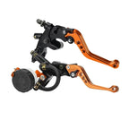 Universal 7/8in 22mm CNC Aluminum Hydraulic Brake Clutch Master Cylinder Lever, 1pc