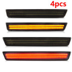 Car Front Amber Rear Red Bumper LED Side Marker Light Lamps For Dodge Challenger 2015 2016 2017 2018 2019 2020 2021 2022 2023