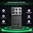 Passive Monitor Volume Controller XLR Input Output Passive Stereo Controller No Loss Volume Adjustment Controller Plug & Play