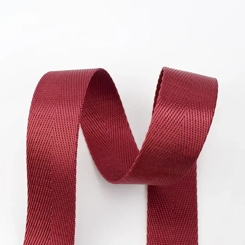 10Meters Meetee 1mm Thick 25mm Nylon Webbing Tape Backpack Strap Band Ribbon Seat Belt DIY Bag Binding Fabric Sewing Accessories