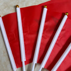 14 * 21cm Moroccan hand-held plastic stick flag outdoor celebration event Moroccan small-sized flag