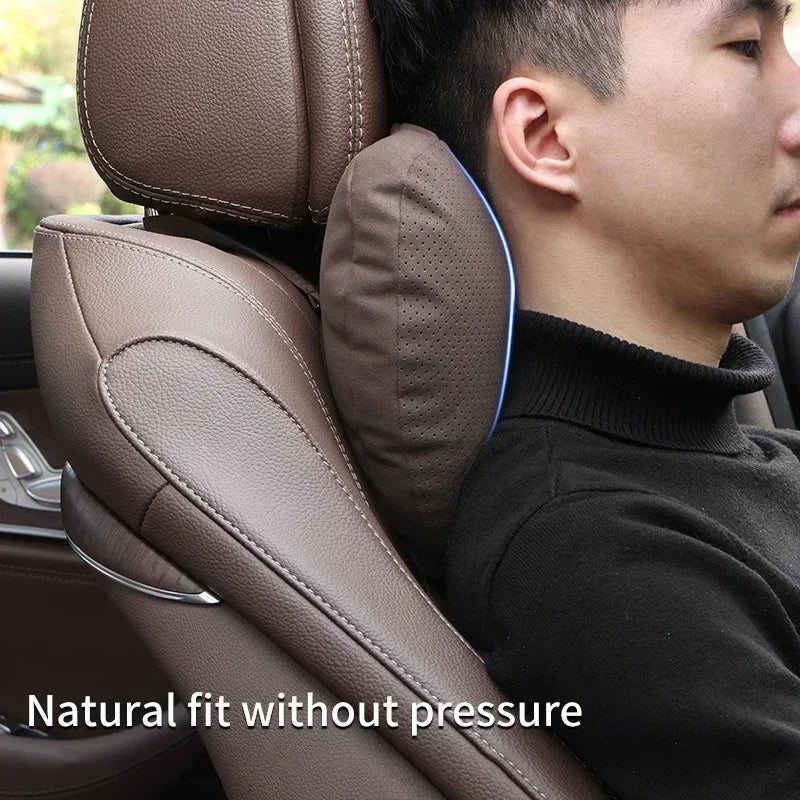 Car Headrest S-level Soft Comfort  Auto Seat Neck Support Mat Pillow Cars Accessories Compatible For Tesla Audi Auto Interior