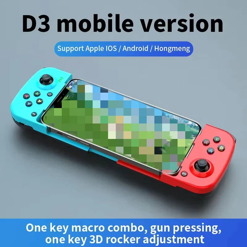 D3 Wireless Stretchable Game Controller Bluetooth 5.0 Mobile Phone Gamepad Controller For Samsung Xiaomi Android IOS