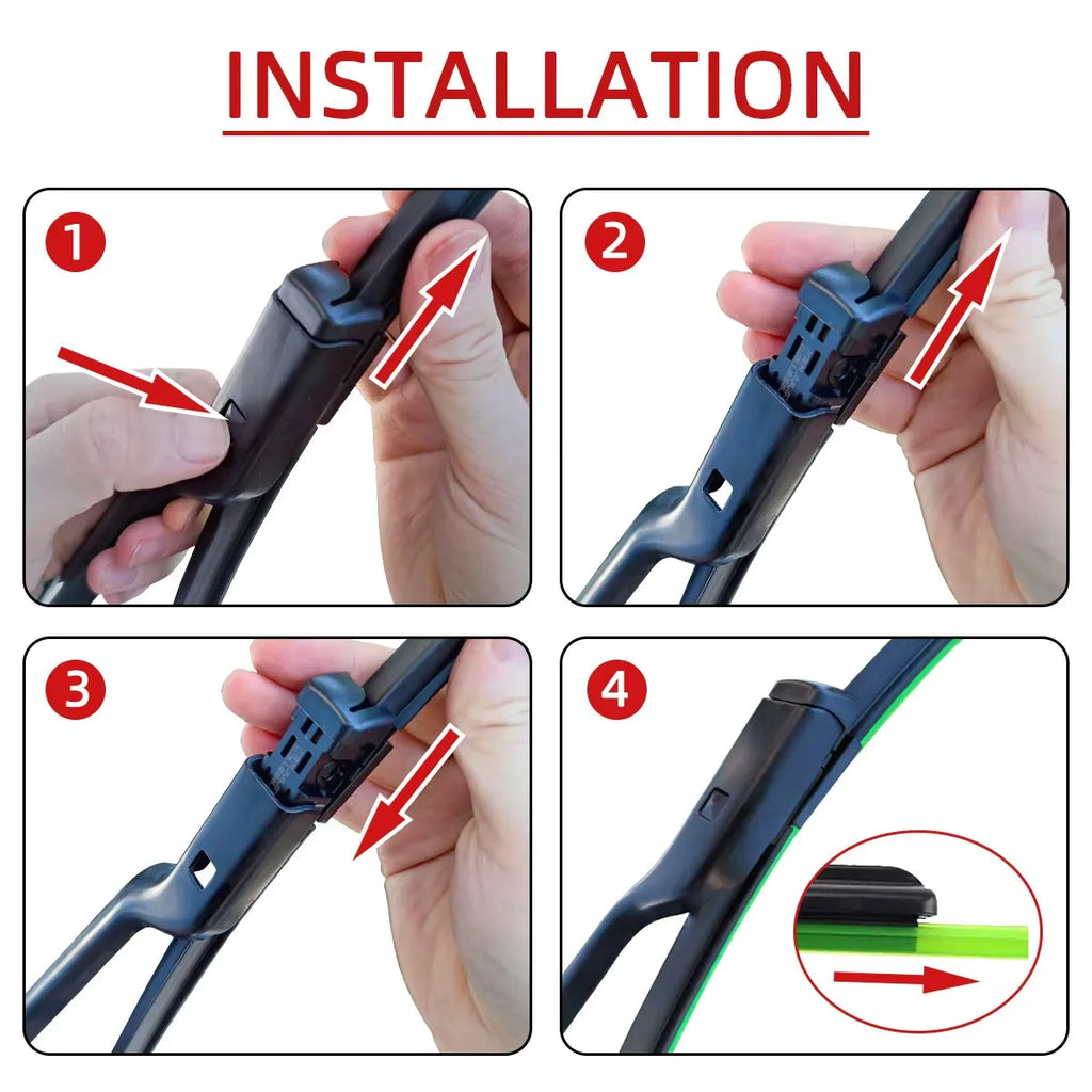 Car Windshield Wiper Suitable For MG 4 EV MG Mulan EH32 2022-2024 24"+16"Front Wiper Blade Accessories Car Wiper 2022 2023 2024