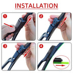 Car Windshield Wiper Suitable For MG 4 EV MG Mulan EH32 2022-2024 24"+16"Front Wiper Blade Accessories Car Wiper 2022 2023 2024