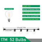 110V/220V Outdoor String Lights LED G40 Festoon Fairy Patio Garland Lamp Wedding Street Camping Garden Party Decoration Lights