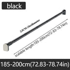 Adjustable Stainless Steel Shower Curtain Rod Clothes Drying Rack No-Drill Telescopic Pole for Laundry Room Bathroom