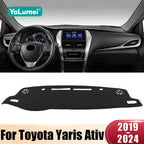 For Toyota Yaris Ativ 2019 2020 2021 2022 2023 2024 Car Dashboard Cover Avoid Light Pad Sun Shade Anti-UV Carpets Non-Slip Mats