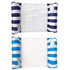Inflatable Foldable Floating Row Swimming Pool Party Water Hammock Air Mattresses Pvc Stripe Water Floating Inflatable Mat