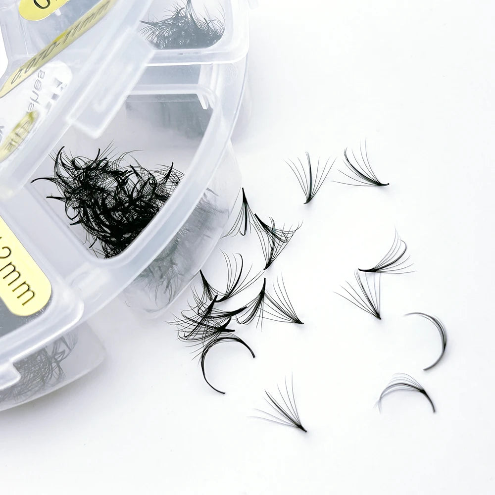 5D/7D/9D 8-15mm Mixed length Sandwich Premade Volume Wispy Fans Eyelash Extension Handmade Natural Spikes False Lashes Extension