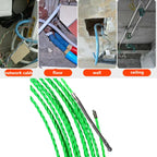4.2mm Cable Push Puller Fiberglass Duct Rodder Fish Tape Electrical Wall Wire Cable Guide Device Aid Tool 5/10/15/20/25/30M