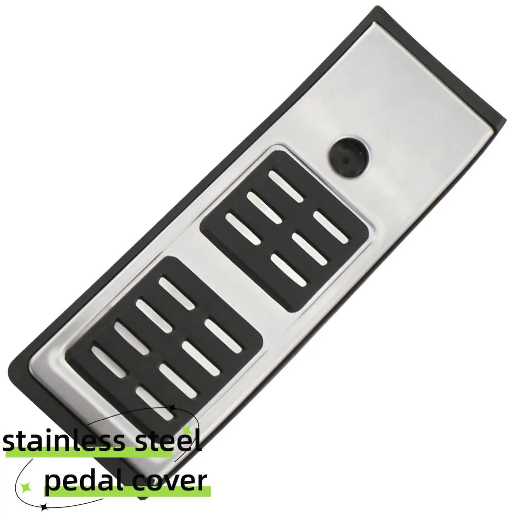 Audi Q5 FY 2018-2022 LHD Stainless Steel Pedal Covers Set, AT/MT with Foot Rest