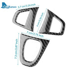 Real Soft Carbon Fiber Sticker For Renault Fluence Megane 3 RS Scenic 2009 2010 2011 2012 2013 2014 2015 Car Steering Wheel Trim