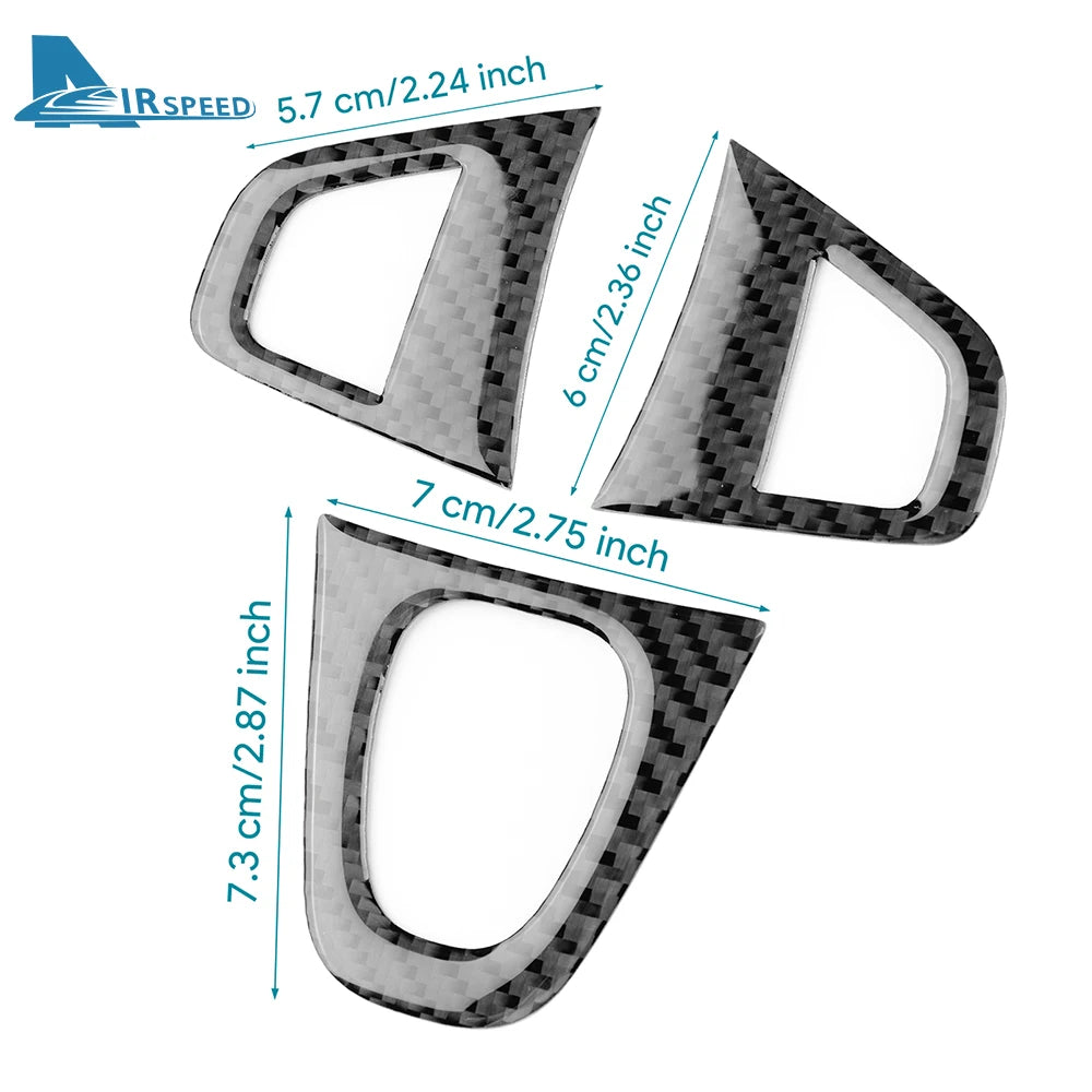 Real Soft Carbon Fiber Sticker For Renault Fluence Megane 3 RS Scenic 2009 2010 2011 2012 2013 2014 2015 Car Steering Wheel Trim