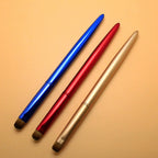 French nail art brush for acrylic & UV gel, elegant handle, blue/red/light gold styles