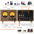 Nobsound VU1-W 4-IN-1-OUT Audio Selector 4-way Stere Switcher Home Preamp VU Meter with Remote Control