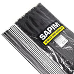 SAPIM Bicycle Spoke 2.0 Round J-shaped Bend/Straight Pull Head 100-310mm Free Choice Bicycle Spoke Comes with Black Copper Cap