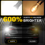2Pcs AUXITO T15 W16W LED Canbus Back Lamps Reversing Lights Projector Super Bright White 6500K Reverse Bulb Lens Spotlight 12V