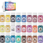 6/24/30Colors Epoxy Resin Dye Mica Powder Powdered Pigments Set Resin Mica Pearlescent Resin Pearl Natural Micas Colorants Resin