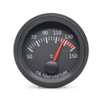 52MM Gauge 12V Water Temp Oil Temp Gauge Oil Press Fuel Volts Gauge Air Fuel Ratio Boost Exhaust Temp Meter Black Face Gauge
