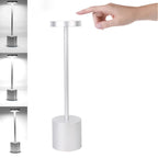 LED Touch Sensor Table Lamp USB Rechargeable Portable Night Light, Gold/Rose Gold/Silver/Black