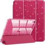 For iPad A16 A19 12th 11th 10th Case with Pencil Holder Glittering Sparkly Cover for iPad 10.2 10.5 Air 4 5 Air 11 M2 M3 M410.9