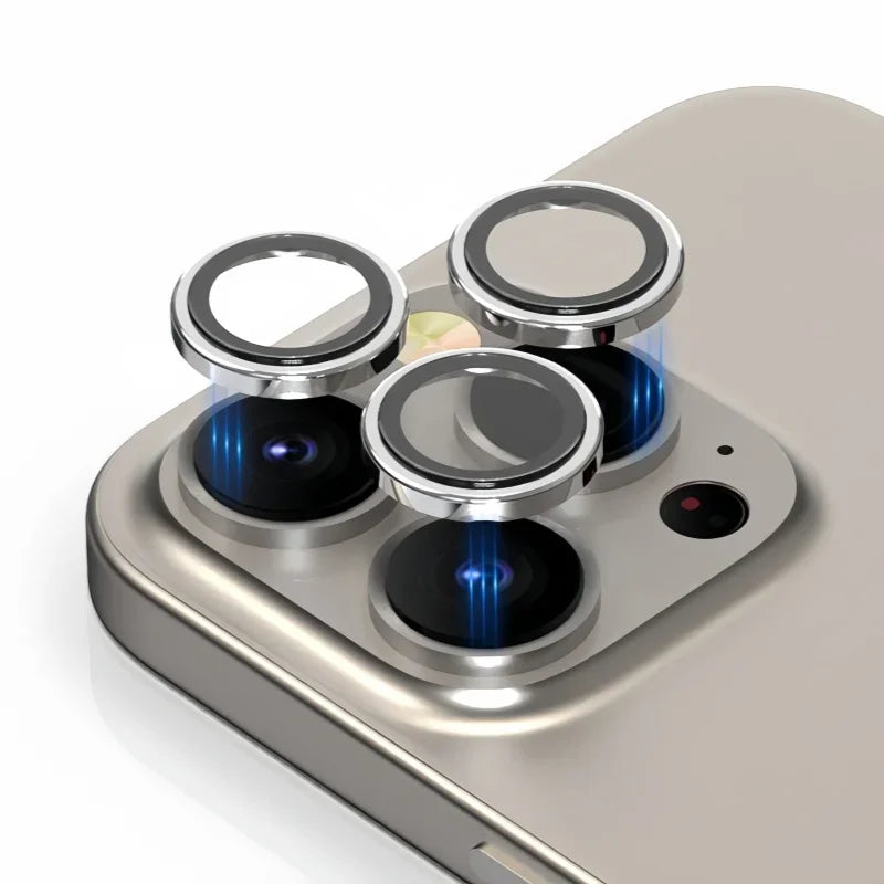 1-3Pcs Removeable AR+AF Camera Lens Ring Glass For IPhone 17 16 Pro Max 17air Metal Lens Protector For 17pro Lens Cover Cap