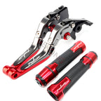 Motorcycle Folding Extendable CNC Moto Adjustable Clutch Brake Levers Handbar End Grips fit For Bajaj Pulsar 200 NS/200 RS/200 A