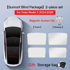 2026 For Tesla Model Y Juniper Sunshade Magnetic Suction Clip Sunroof honeycomb Sunshades Model 3 Highland Skylight Accessory