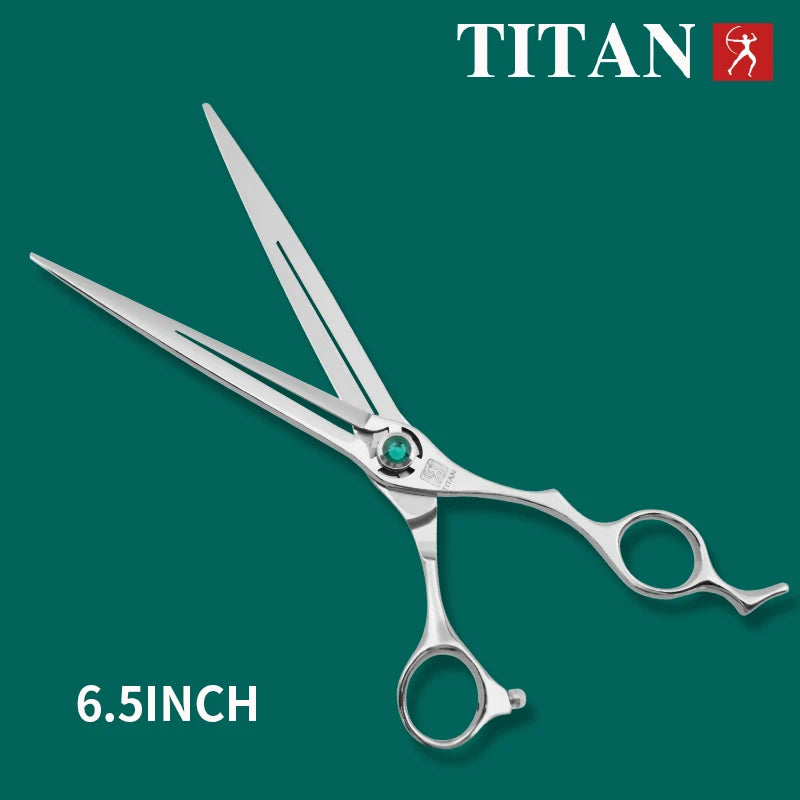 Titan Pet Grooming Scissors 7.0-7.5 Inch Professional Dog Hair Cutting Shears