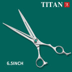 Titan Pet Grooming Scissors 7.0-7.5 Inch Professional Dog Hair Cutting Shears