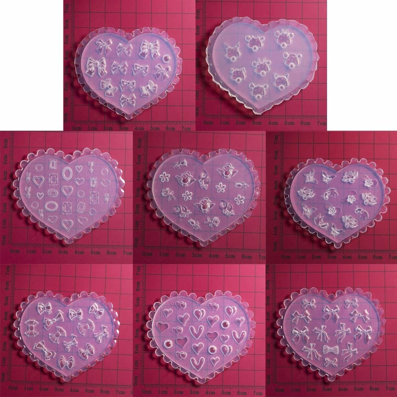 DIY 3D Silicone Nail Art Decortive Design Mold Nail Art Making Tools Mould
