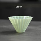 Hand-made Coffee Drip Filter Cup for Household Use 1-2 People Origami Filter Cup V-shaped Resin Cake Cup Anti-fall Filter